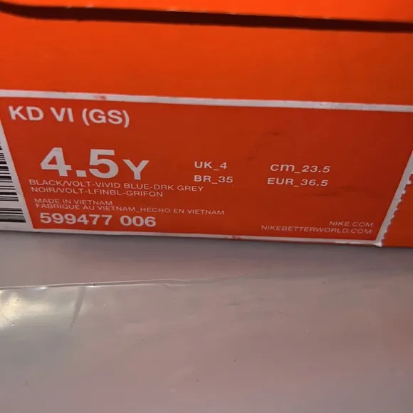 Nike KD 6 (Gradeschool)
