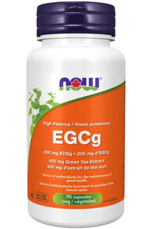 Now EGCg Green Tea Extract 400 mg 90 Veg Capsules