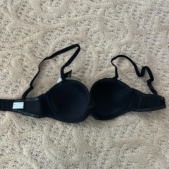 NWT Wacoal Red Carpet Convertible Black Strapless Bra size 32D
