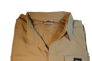 Nylon Vented Long Sleeve Fishing Shirt. Great for Hot humid conditions Made in South Africa