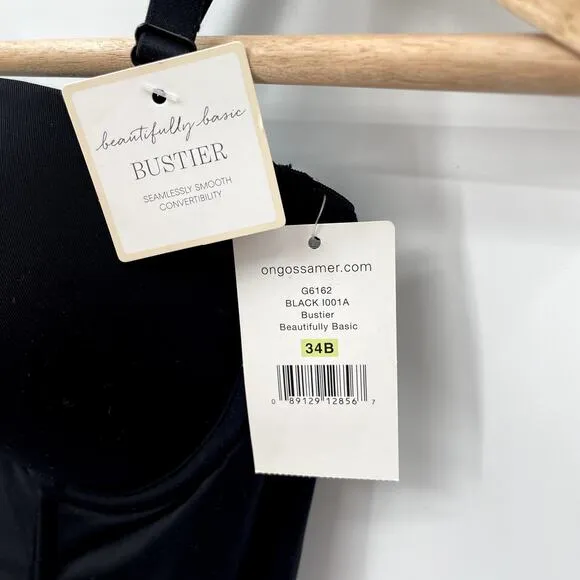 On Gossamer | NWT BEAUTIFULLY BASIC BUSTIER G6162 // 34B