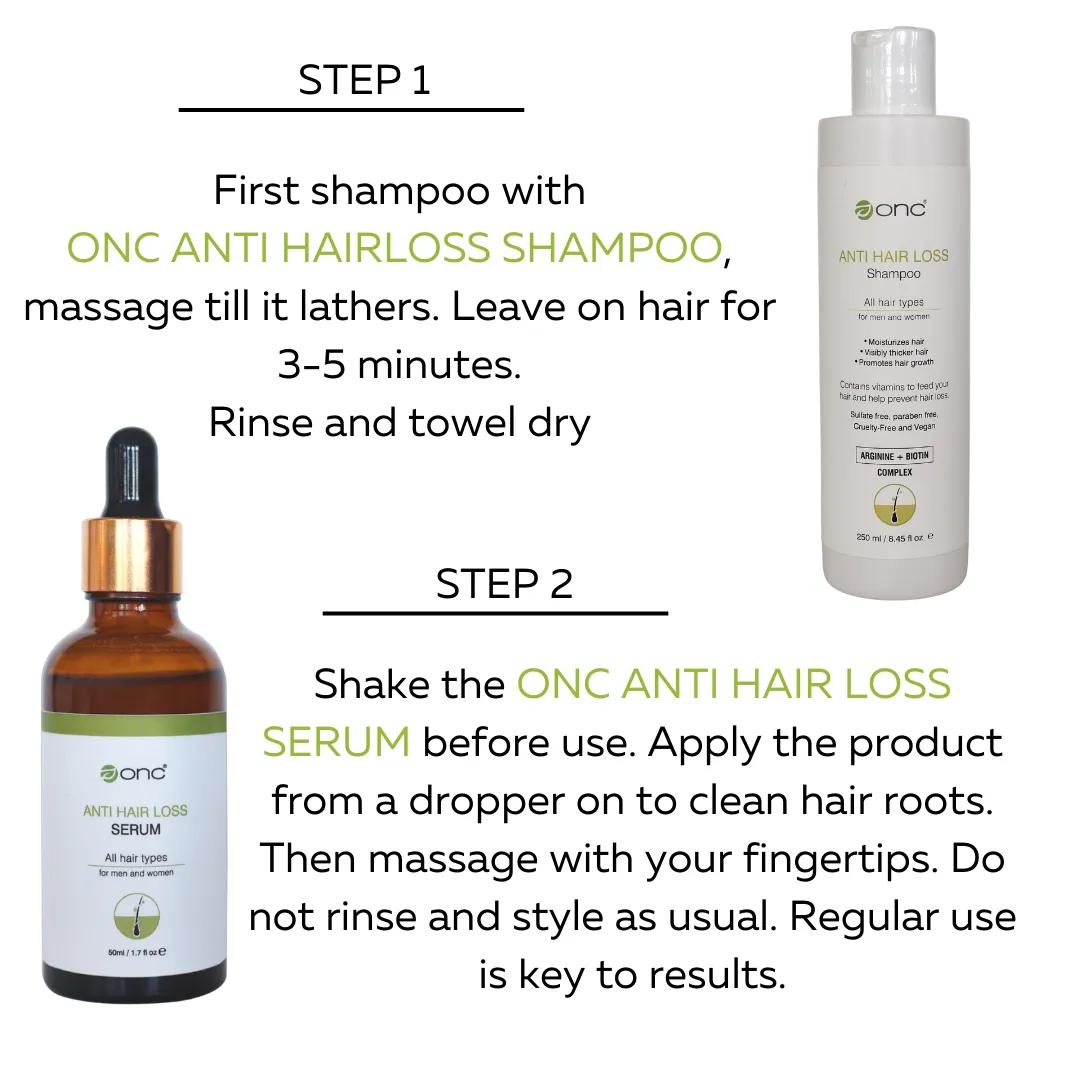 ONC ANTI HAIR LOSS Shampoo   ONC ANTI HAIR LOSS Serum