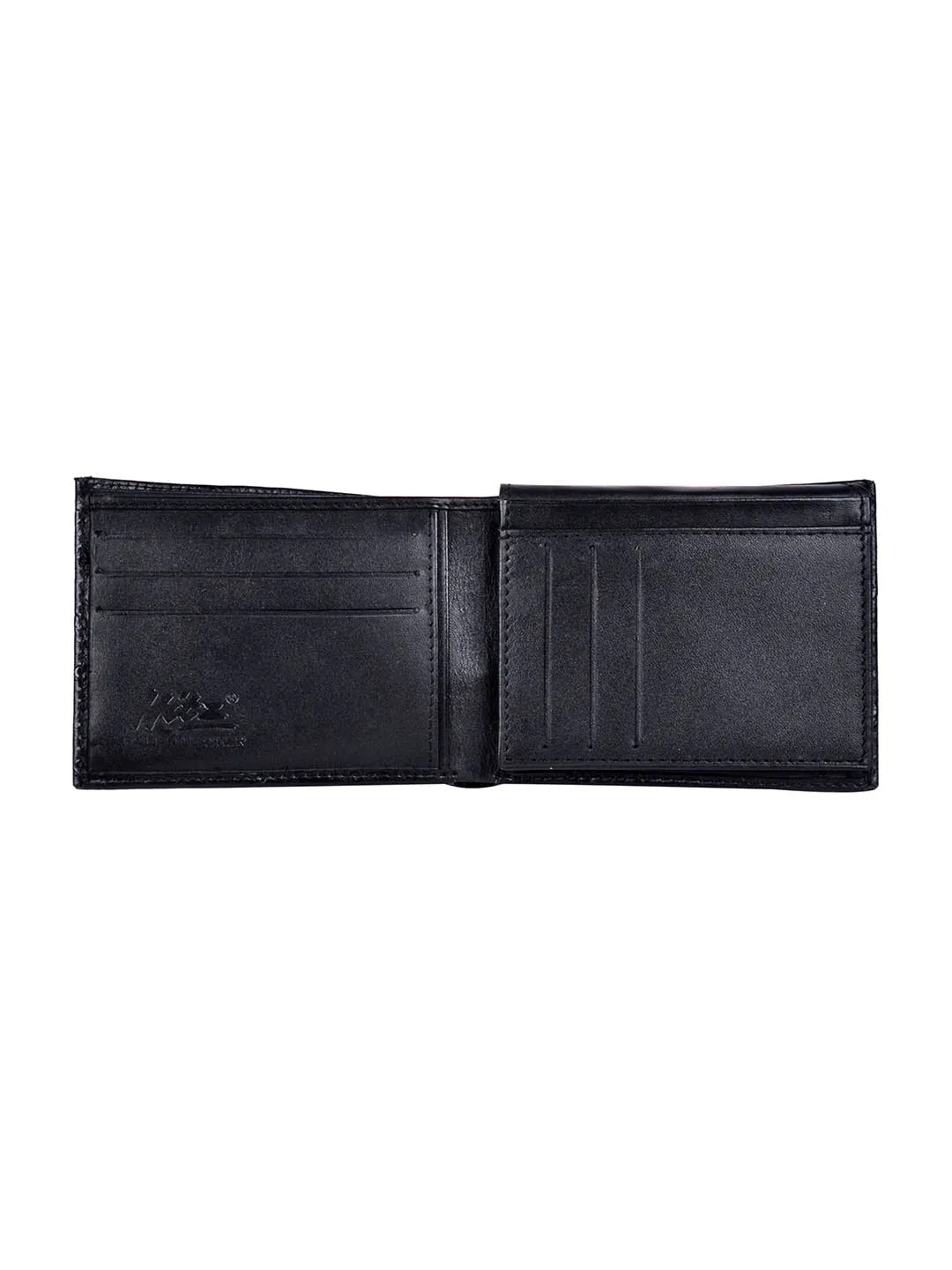 OSTRICH BLACK LEATHER WALLETS