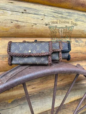 Out West Leather Braided Revamped International Wallet