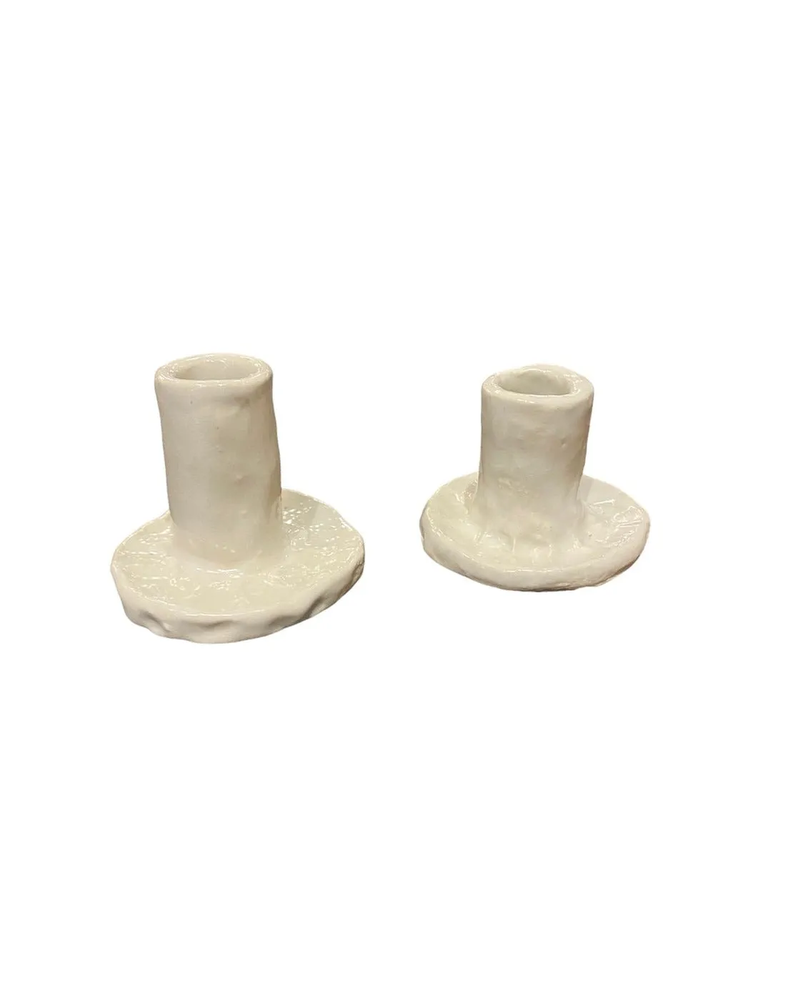 Pair of Ceramic Candle Holders