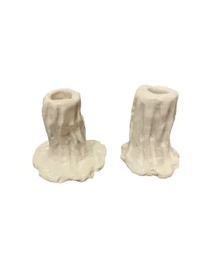 Pair of Ceramic Candle Holders