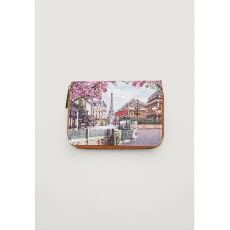 Paris Themed Zippered Wallet