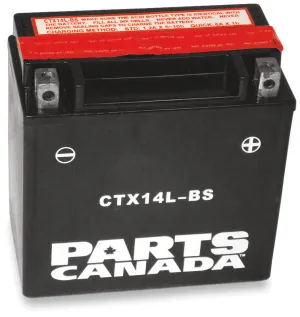 Parts Unlimited CTX14L-BS With Acid Pack PC (CTX14L-BS)