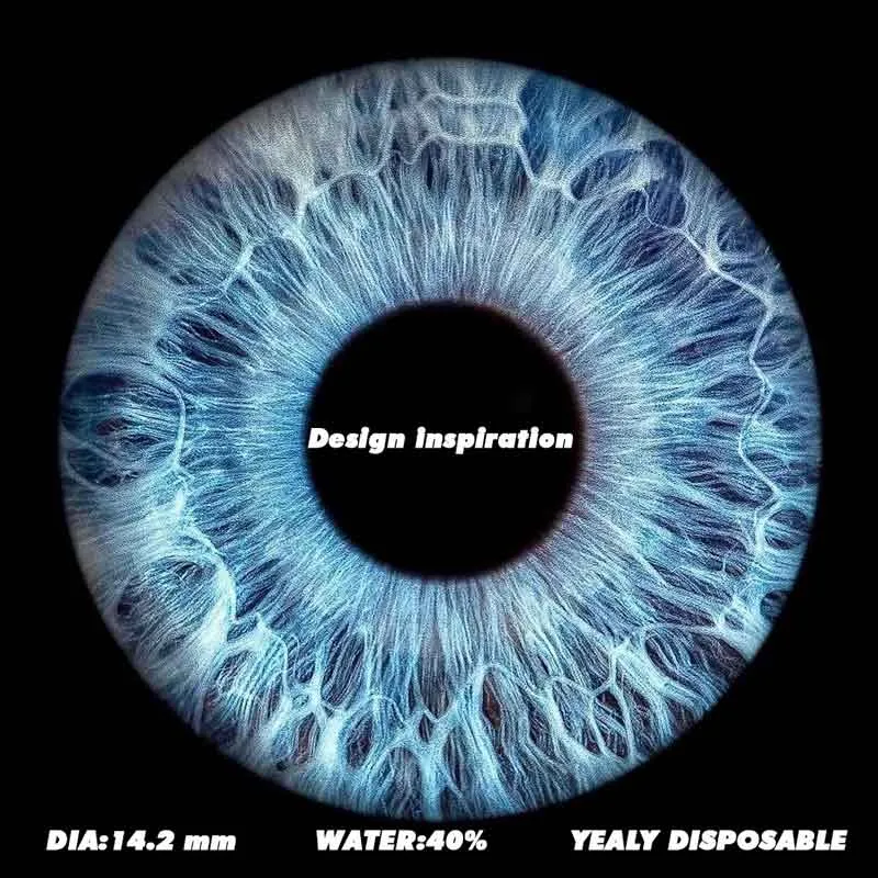 Pattaya Antarctic Blue Colored Contact Lenses Yearly