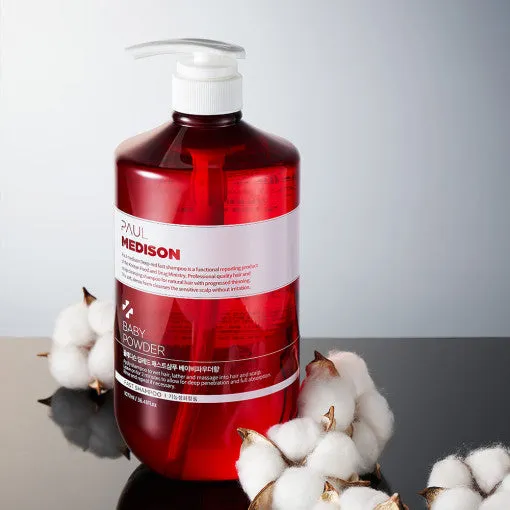 PAUL MEDISON Deep Red Fast Hair Loss Shampoo (Baby Powder), 1077ml/ 36.41fl.oz