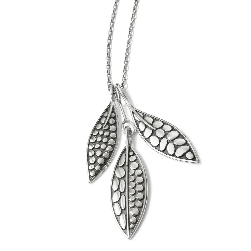 Pebble Leaf Convertible Trio Necklace