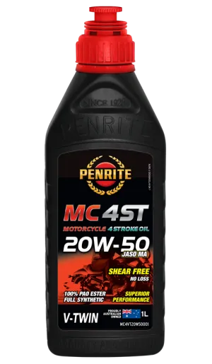 Penrite MC-4ST V Twin 20W-50 (100% PAO & ESTER) - 1 Litre