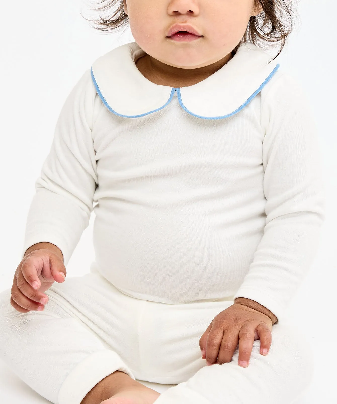 Peter Pan One-piece, Blue Piping