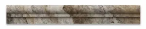 Philadelphia Travertine Honed 2 X 12 OG-1 Chair Rail Liner Trim - 4" Sample
