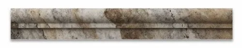 Philadelphia Travertine Honed 2 X 12 OG-1 Chair Rail Liner Trim - 4" Sample