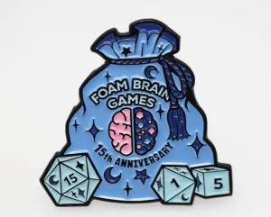 Pin Bazaar: Foam Brain Games 15th Anniversary Pin (Origins 2024)