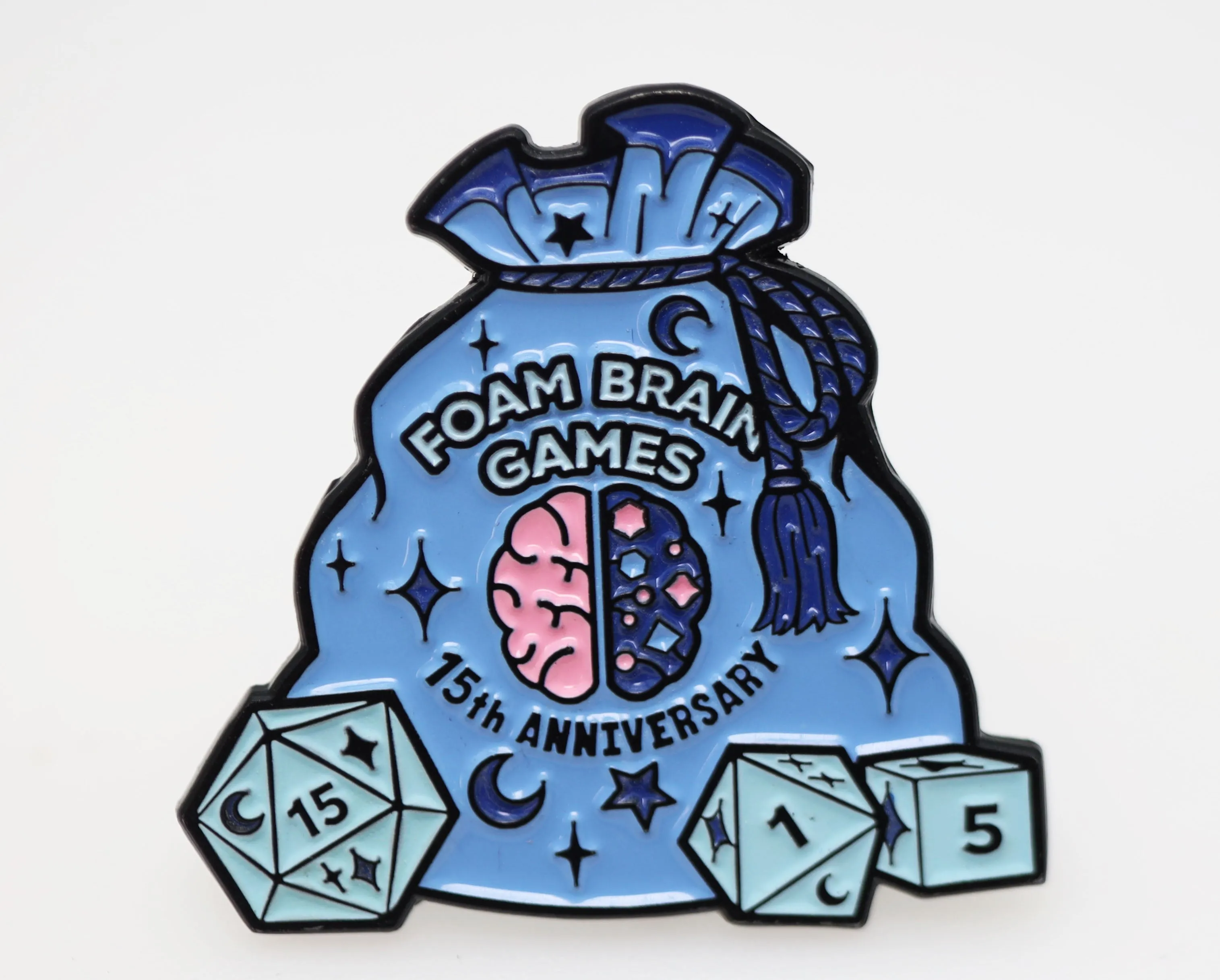 Pin Bazaar: Foam Brain Games 15th Anniversary Pin (Origins 2024)