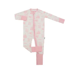 Pink Toile Zipper Pajama