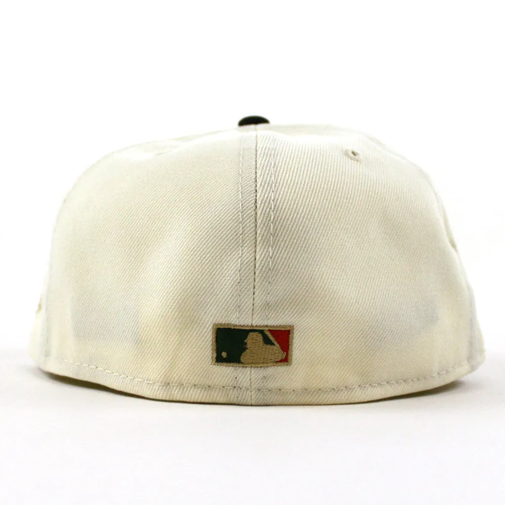 Pittsburgh Pirates 1959 All Star Game New Era 59Fifty Fitted Hat (GITD CHROME WHITE DARK SEAWEED KHAKI Under Brim)