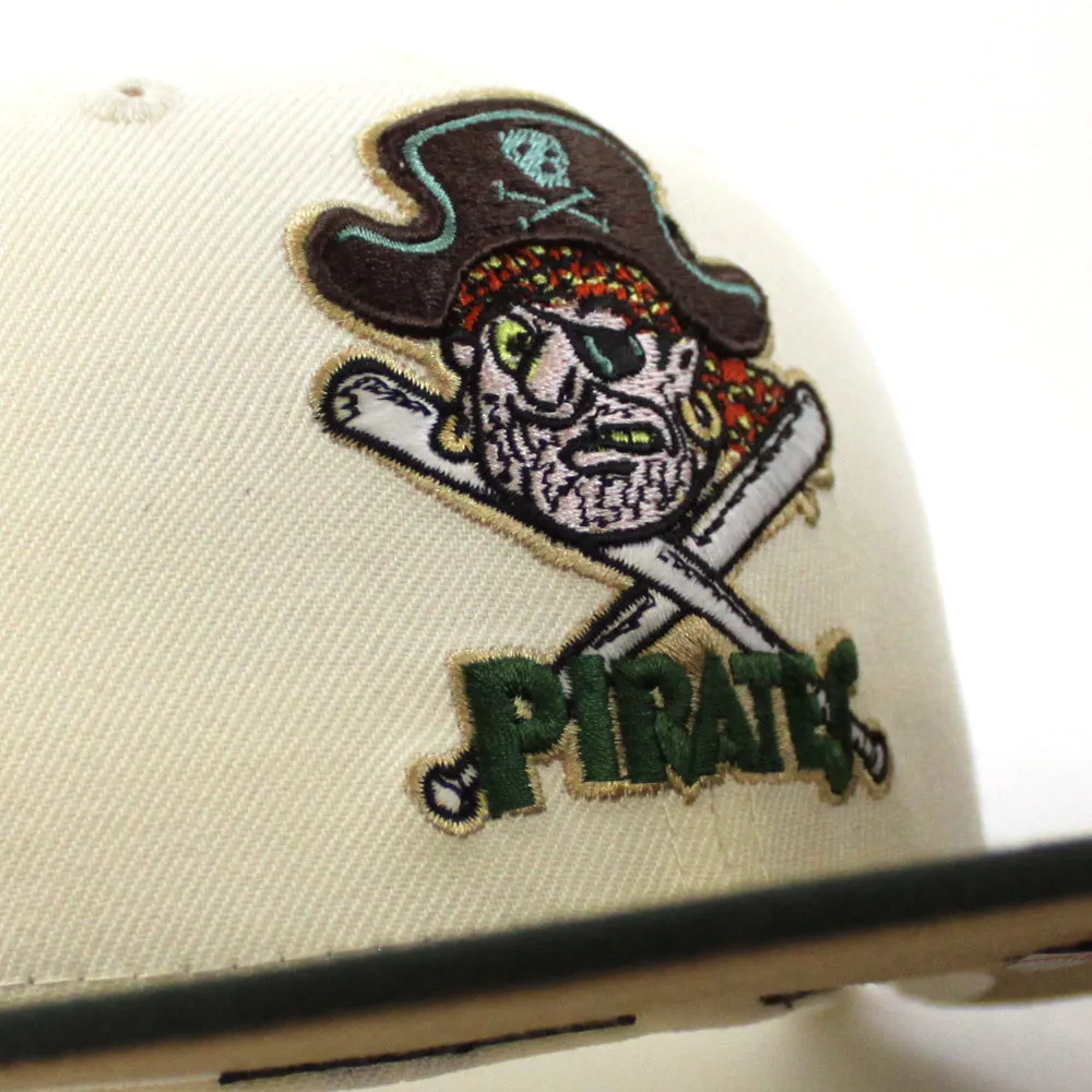 Pittsburgh Pirates 1959 All Star Game New Era 59Fifty Fitted Hat (GITD CHROME WHITE DARK SEAWEED KHAKI Under Brim)