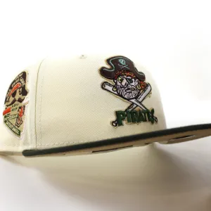 Pittsburgh Pirates 1959 All Star Game New Era 59Fifty Fitted Hat (GITD CHROME WHITE DARK SEAWEED KHAKI Under Brim)
