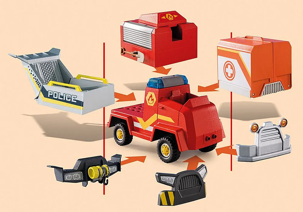 Playmobil Duck On Call - Fire Brigade Emergency Vehicle