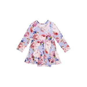 Posh Peanut Annie L/S Ruffled Twirl Bodysuit Dress