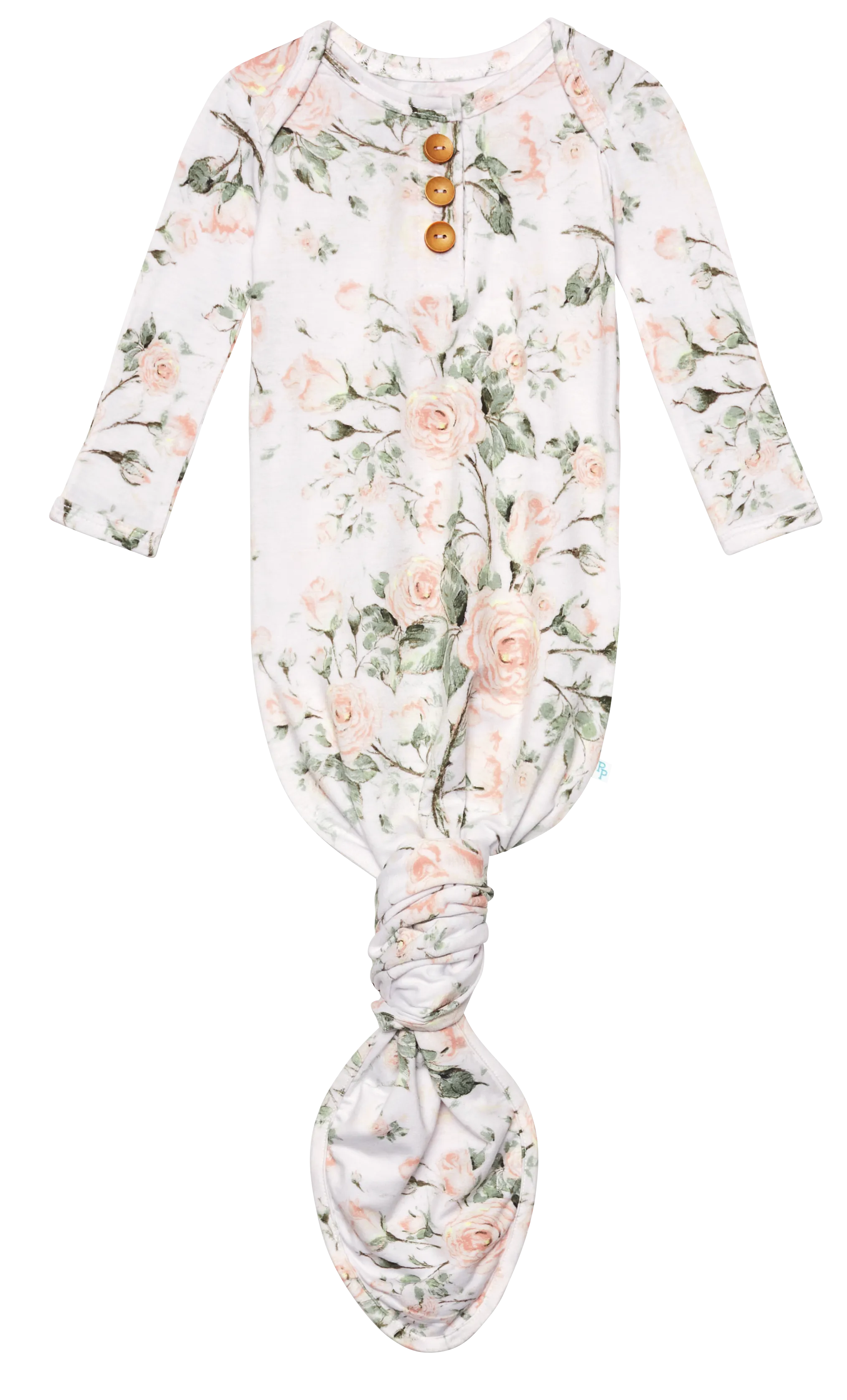 Posh Peanut Delilah Wood Button Knotted Gown