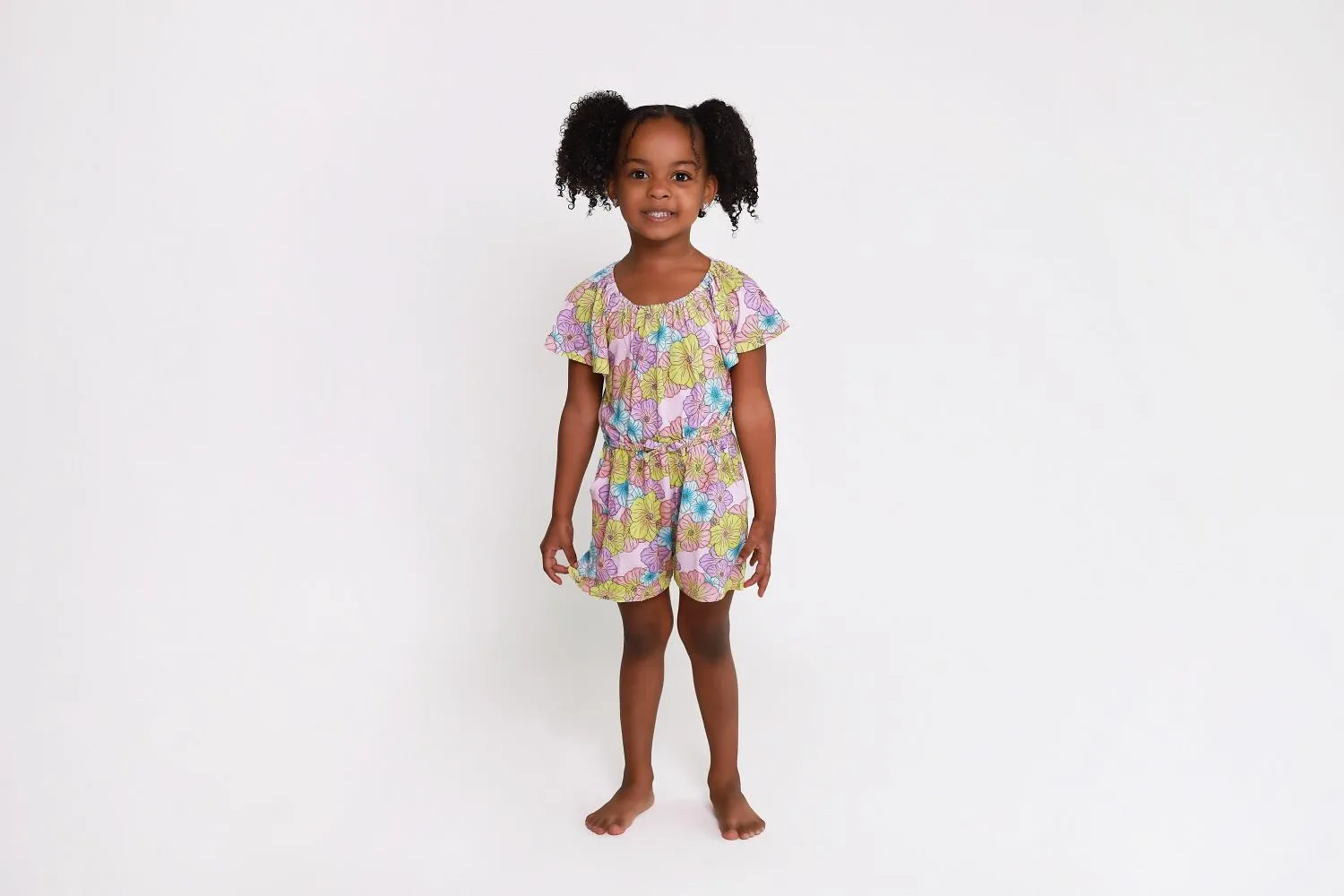 Posh Peanut Kourtney Flutter Sleeve Romper