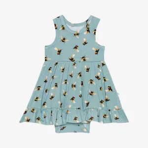 Posh Peanut Spring Bee Racerback Twirl Bodysuit Dress