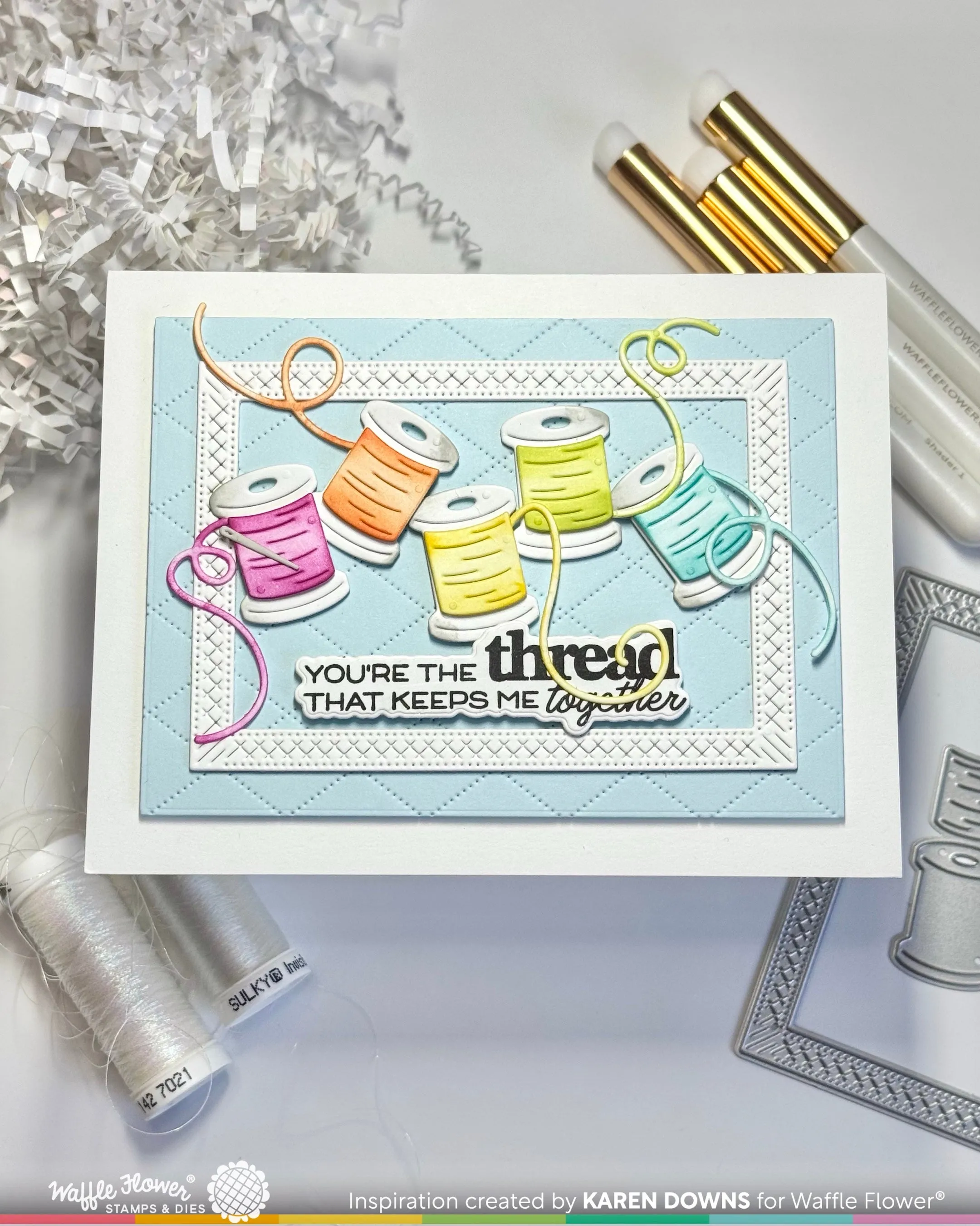 (Pre-Order) Quilted Hug Sentiments Stamp Set