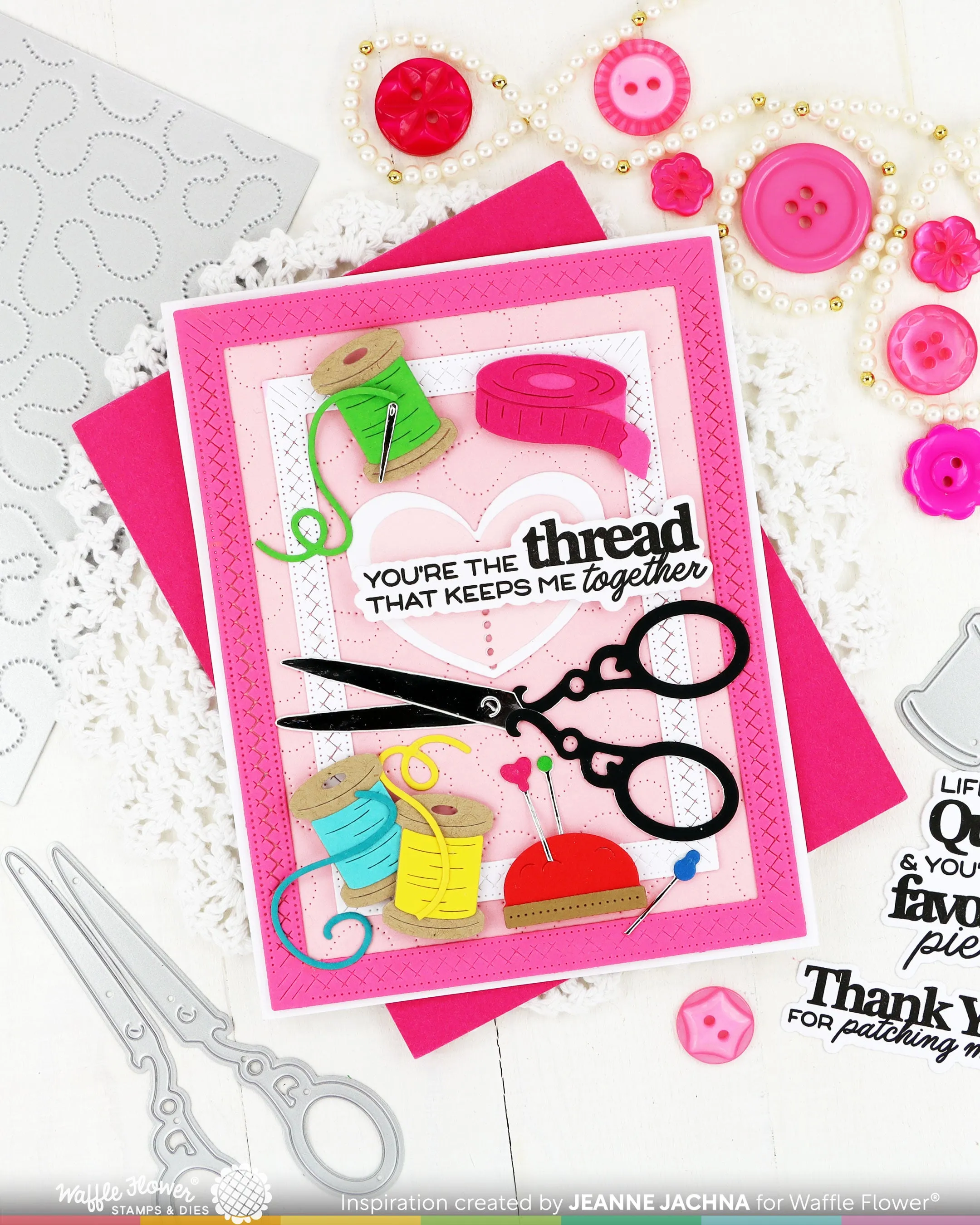 (Pre-Order) Quilted Hug Sentiments Stamp Set
