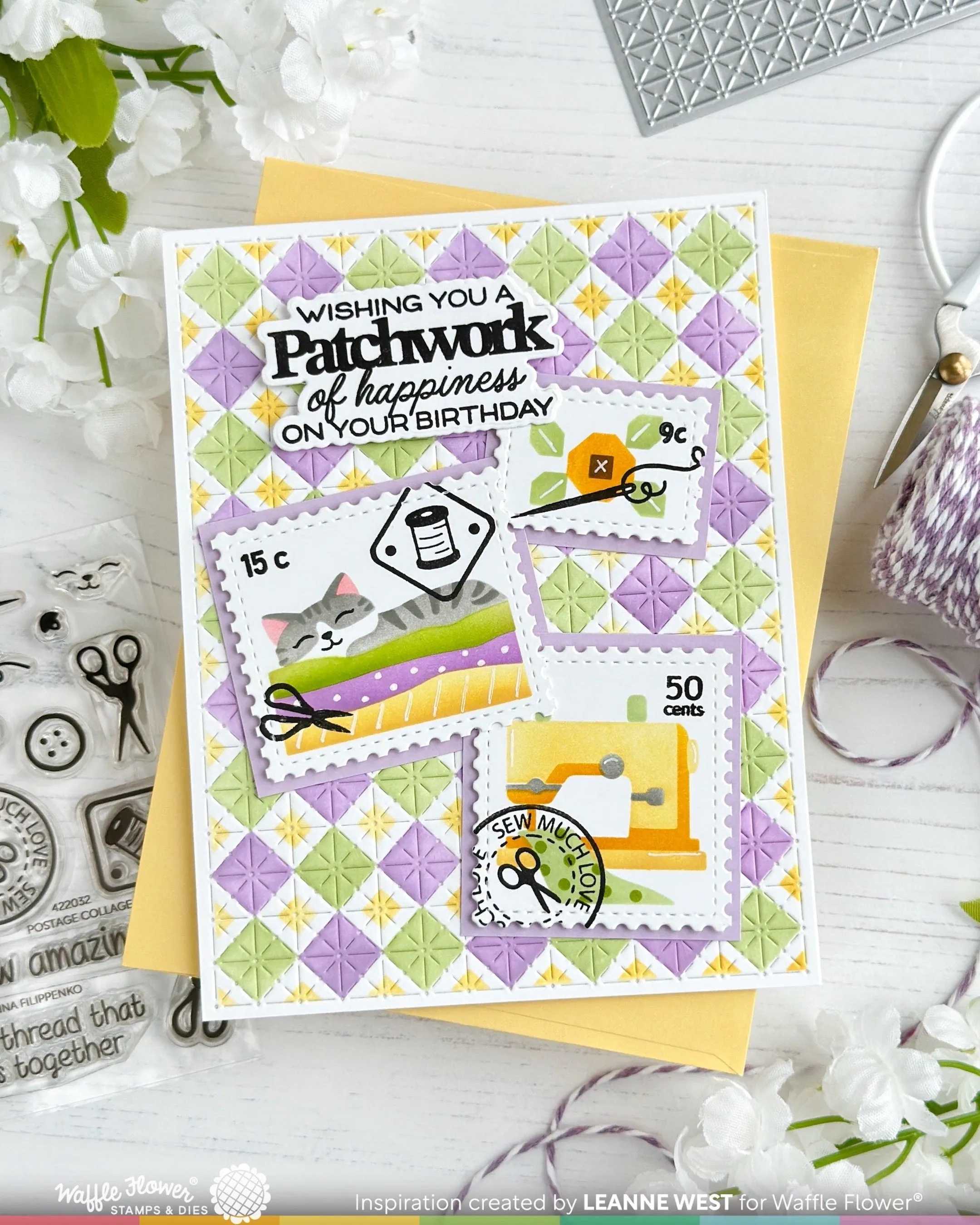 (Pre-Order) Quilted Hug Sentiments Stamp Set