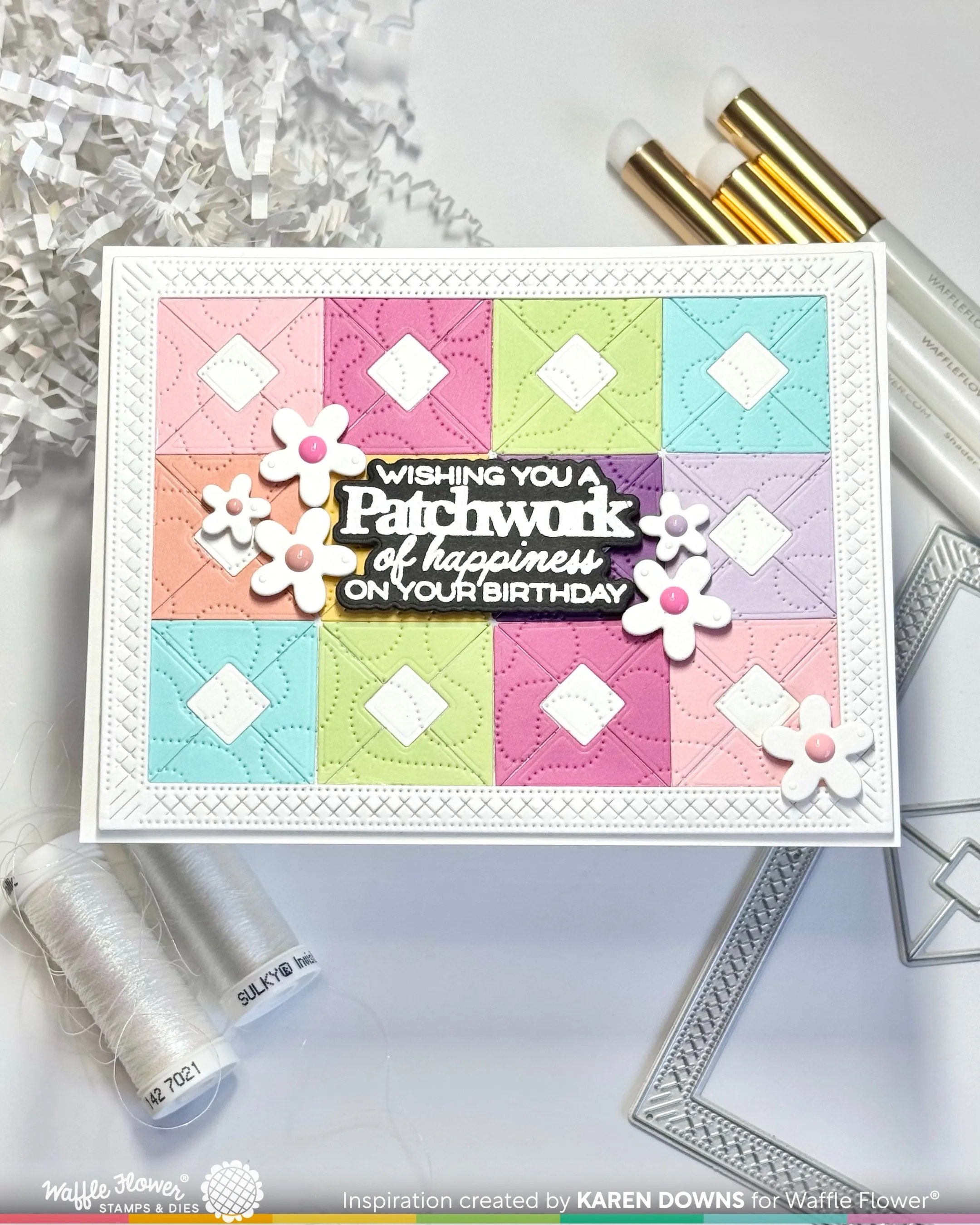 (Pre-Order) Quilted Hug Sentiments Stamp Set