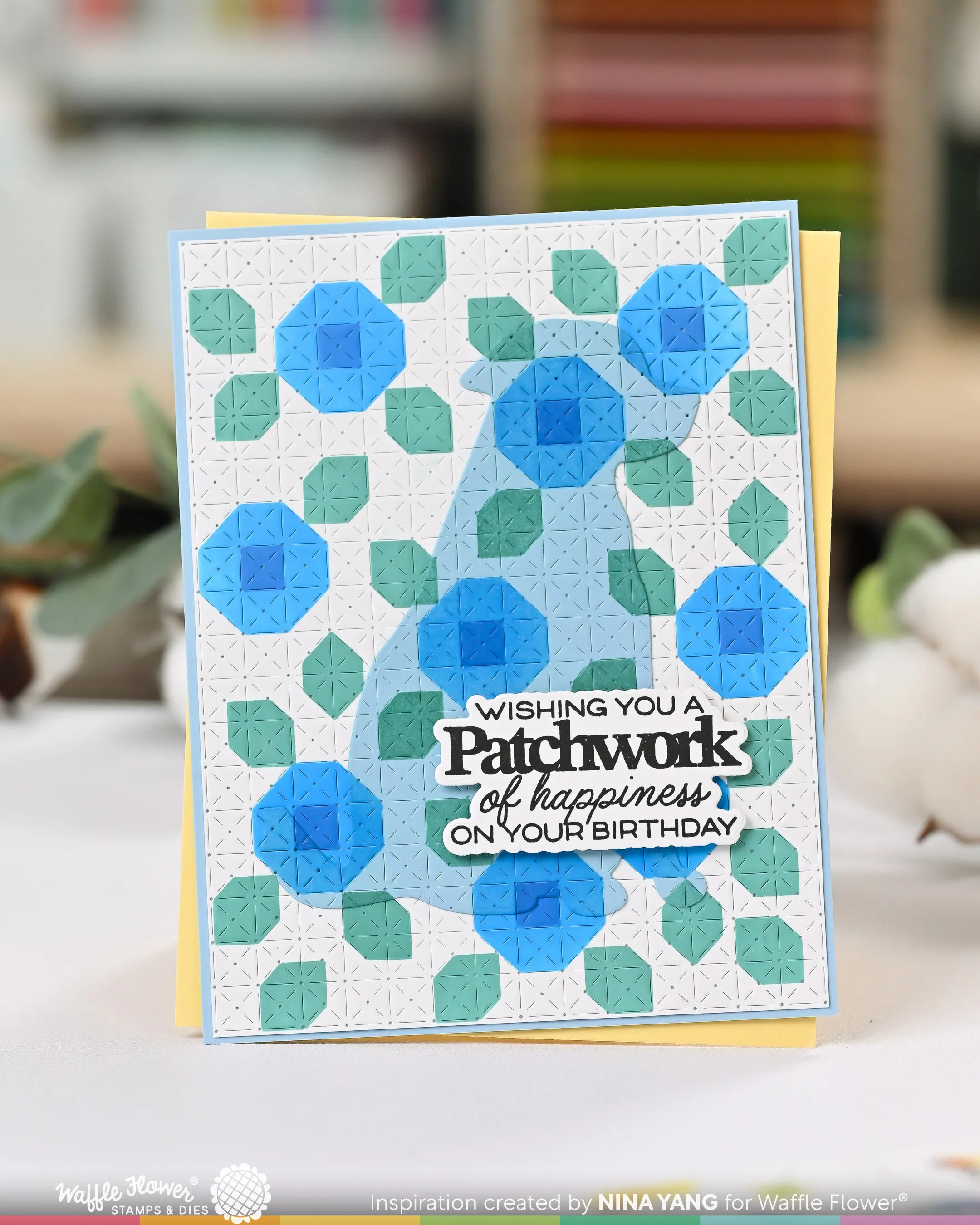 (Pre-Order) Quilted Hug Sentiments Stamp Set