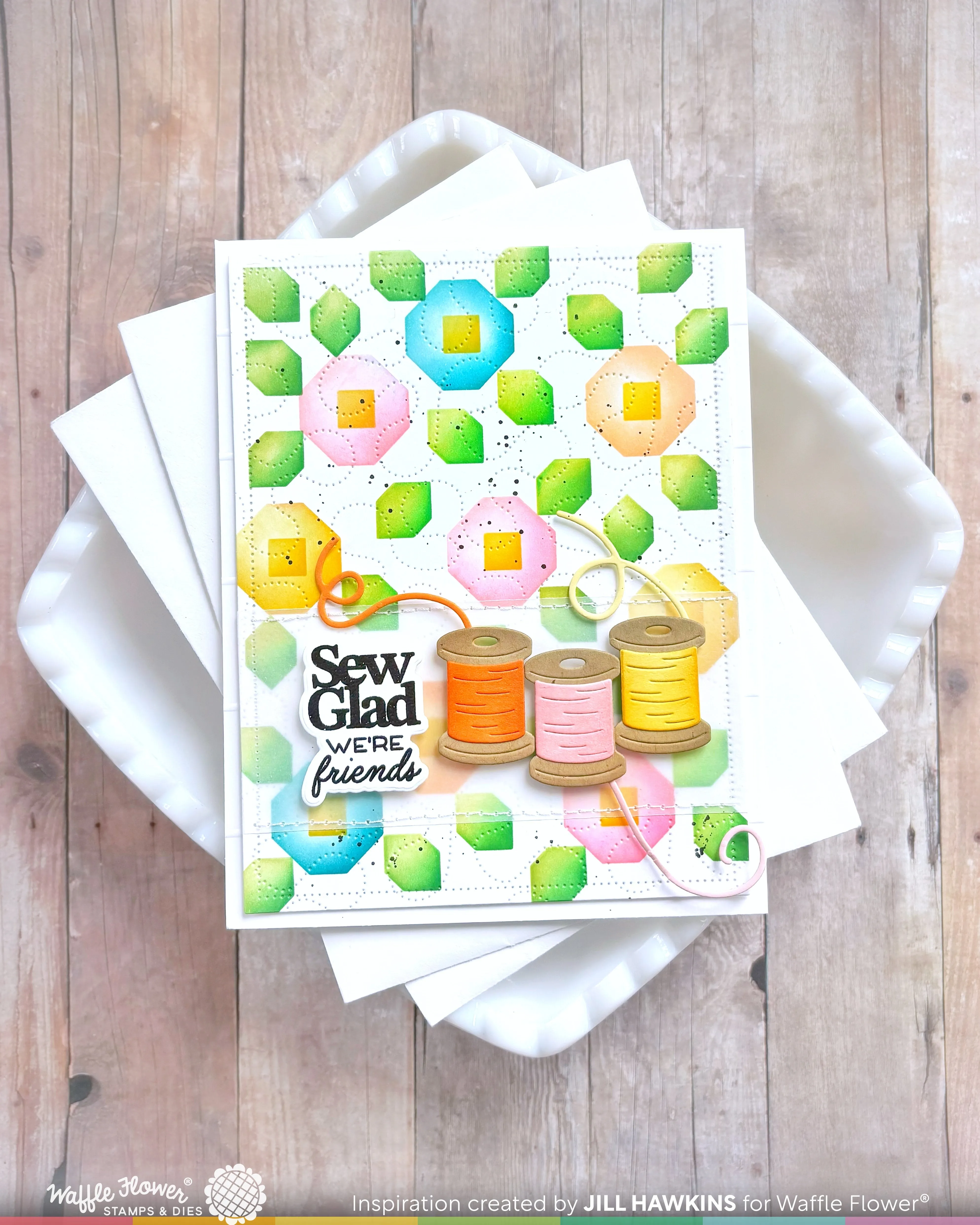(Pre-Order) Quilted Hug Sentiments Stamp Set