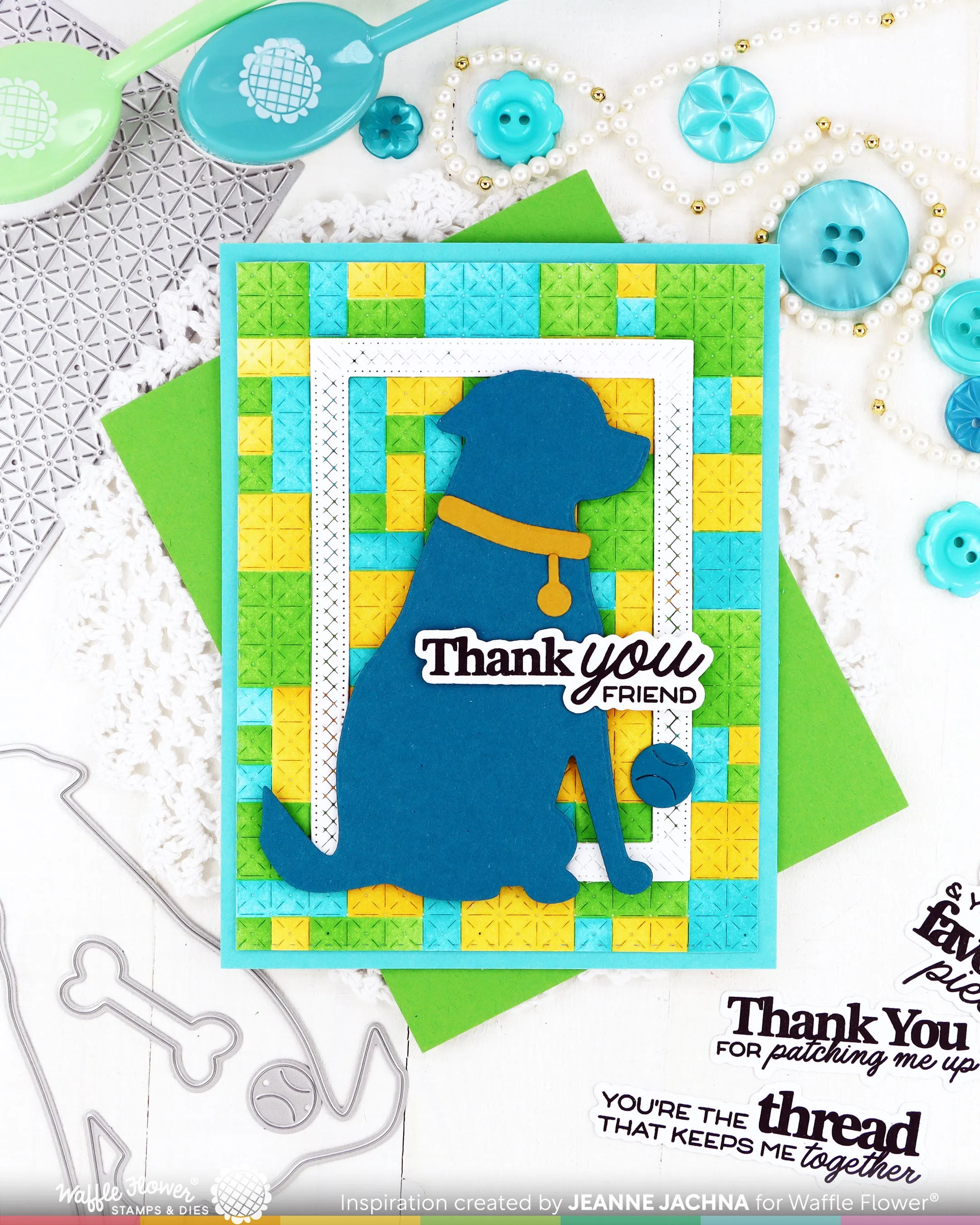 (Pre-Order) Quilted Hug Sentiments Stamp Set