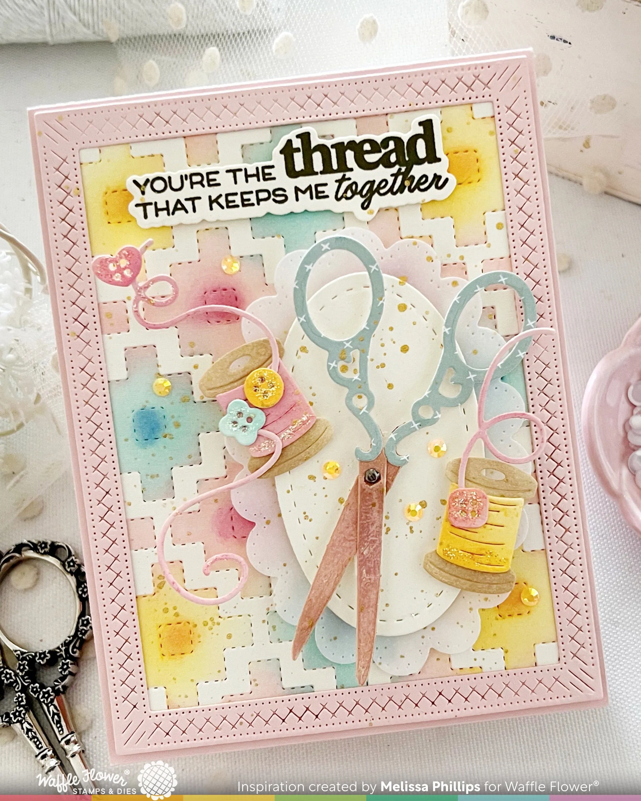 (Pre-Order) Quilted Hug Sentiments Stamp Set