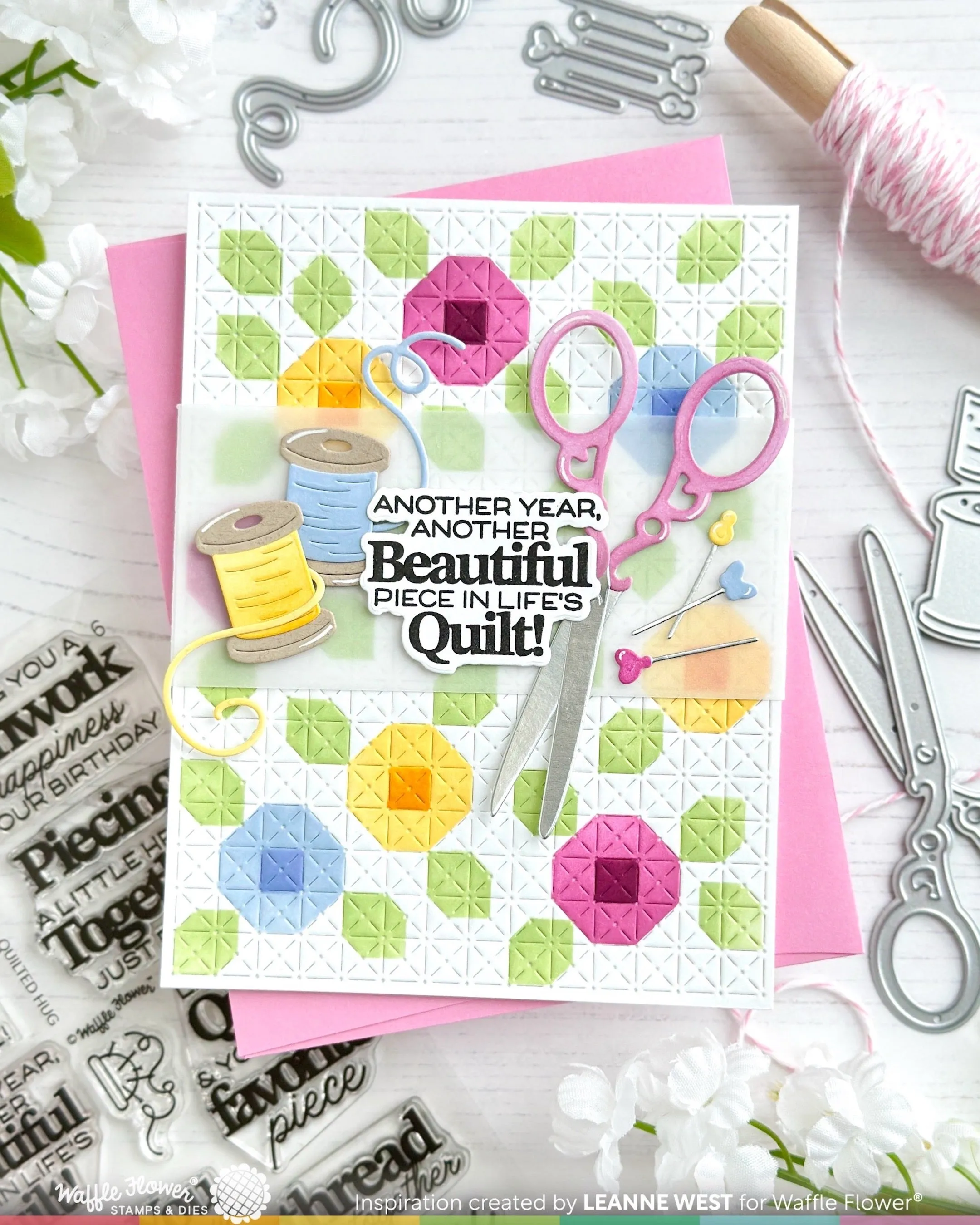(Pre-Order) Quilted Hug Sentiments Stamp Set