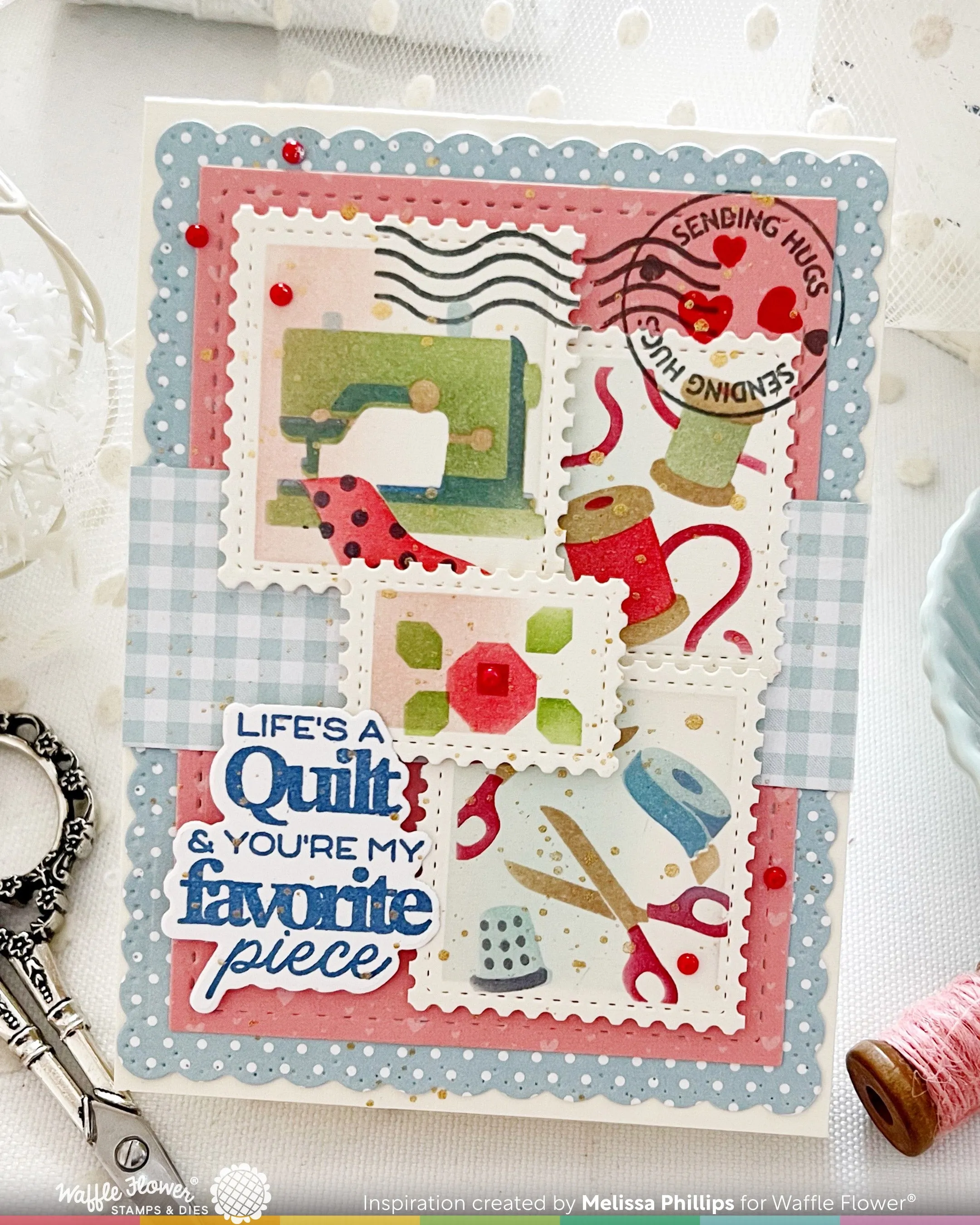 (Pre-Order) Quilted Hug Sentiments Stamp Set