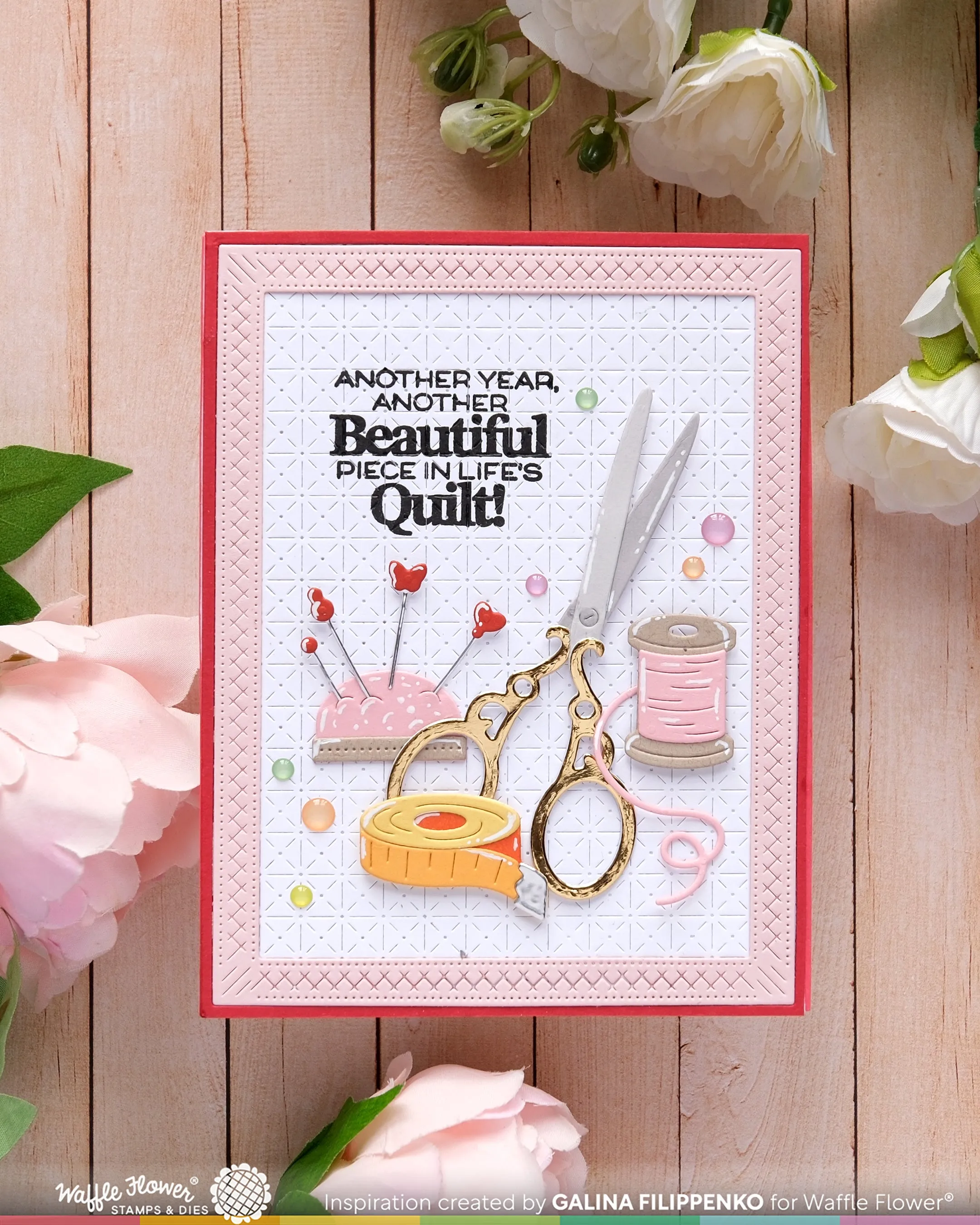 (Pre-Order) Quilted Hug Sentiments Stamp Set