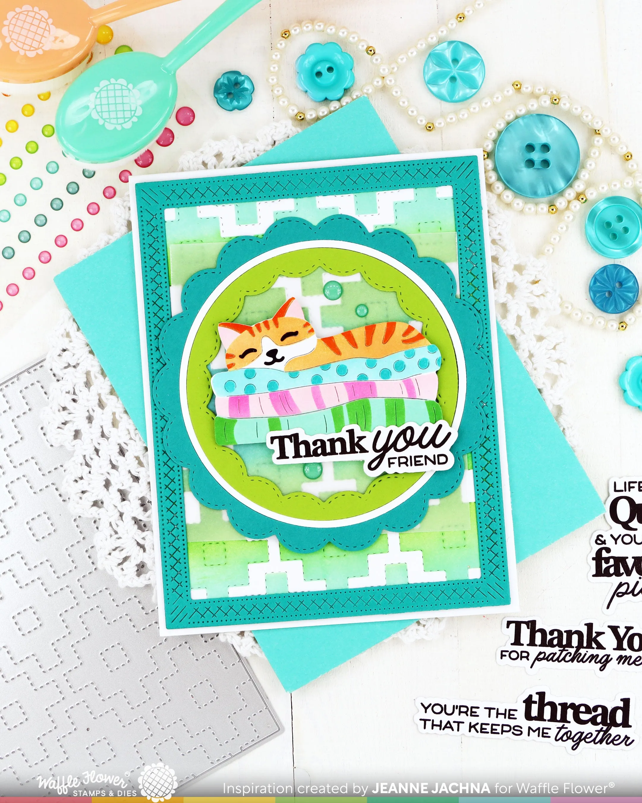 (Pre-Order) Quilted Hug Sentiments Stamp Set