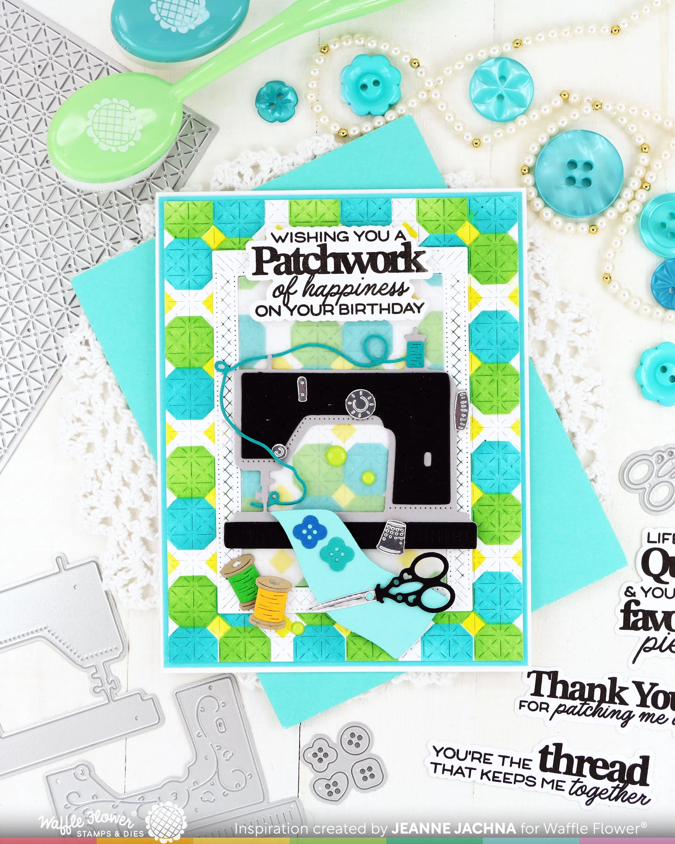 (Pre-Order) Quilted Hug Sentiments Stamp Set