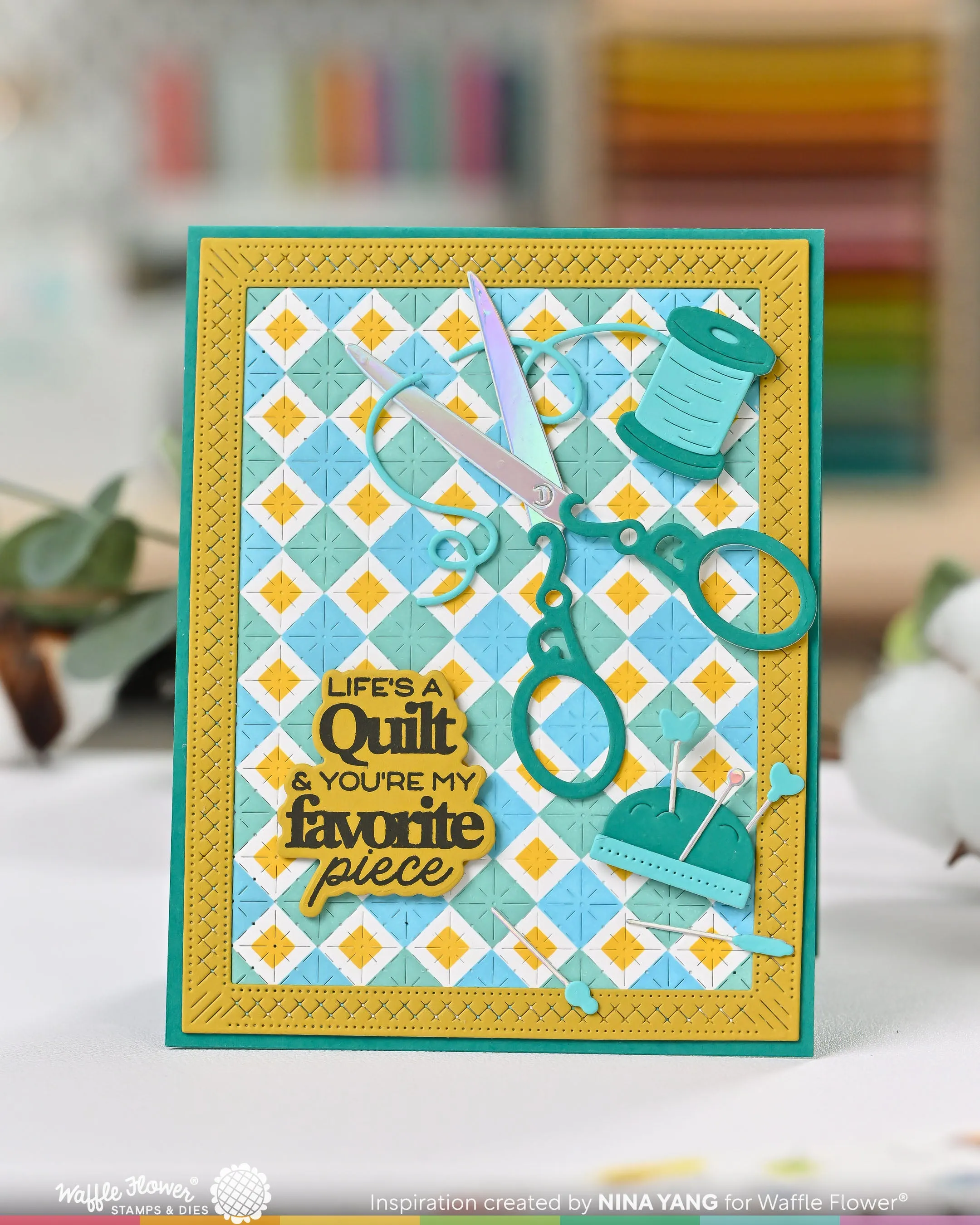(Pre-Order) Quilted Hug Sentiments Stamp Set