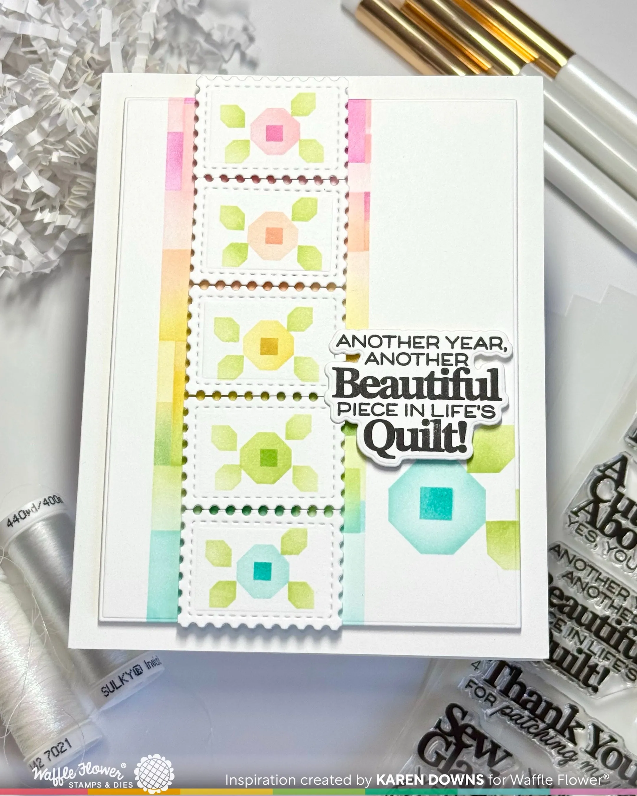 (Pre-Order) Quilted Hug Sentiments Stamp Set