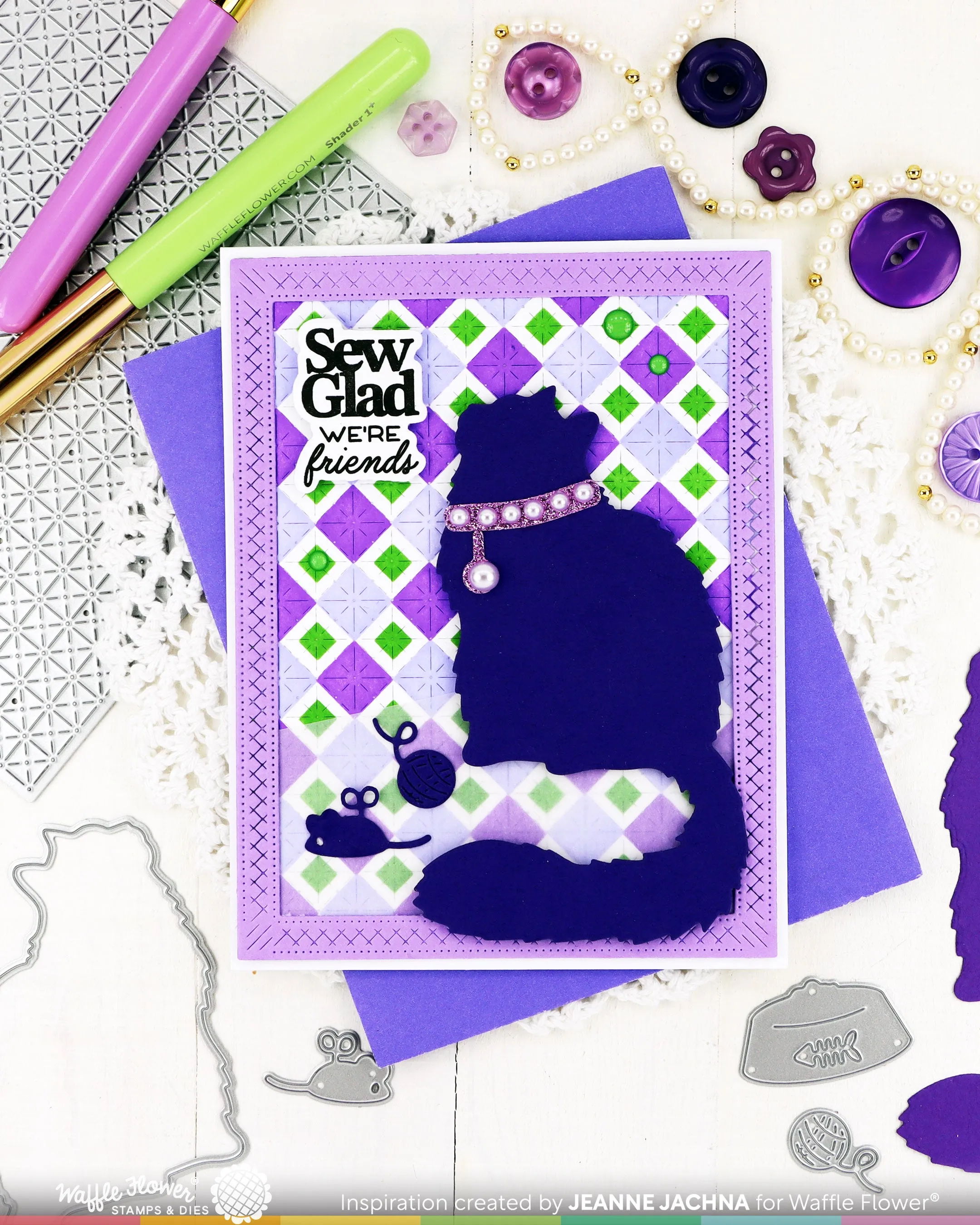 (Pre-Order) Quilted Hug Sentiments Stamp Set