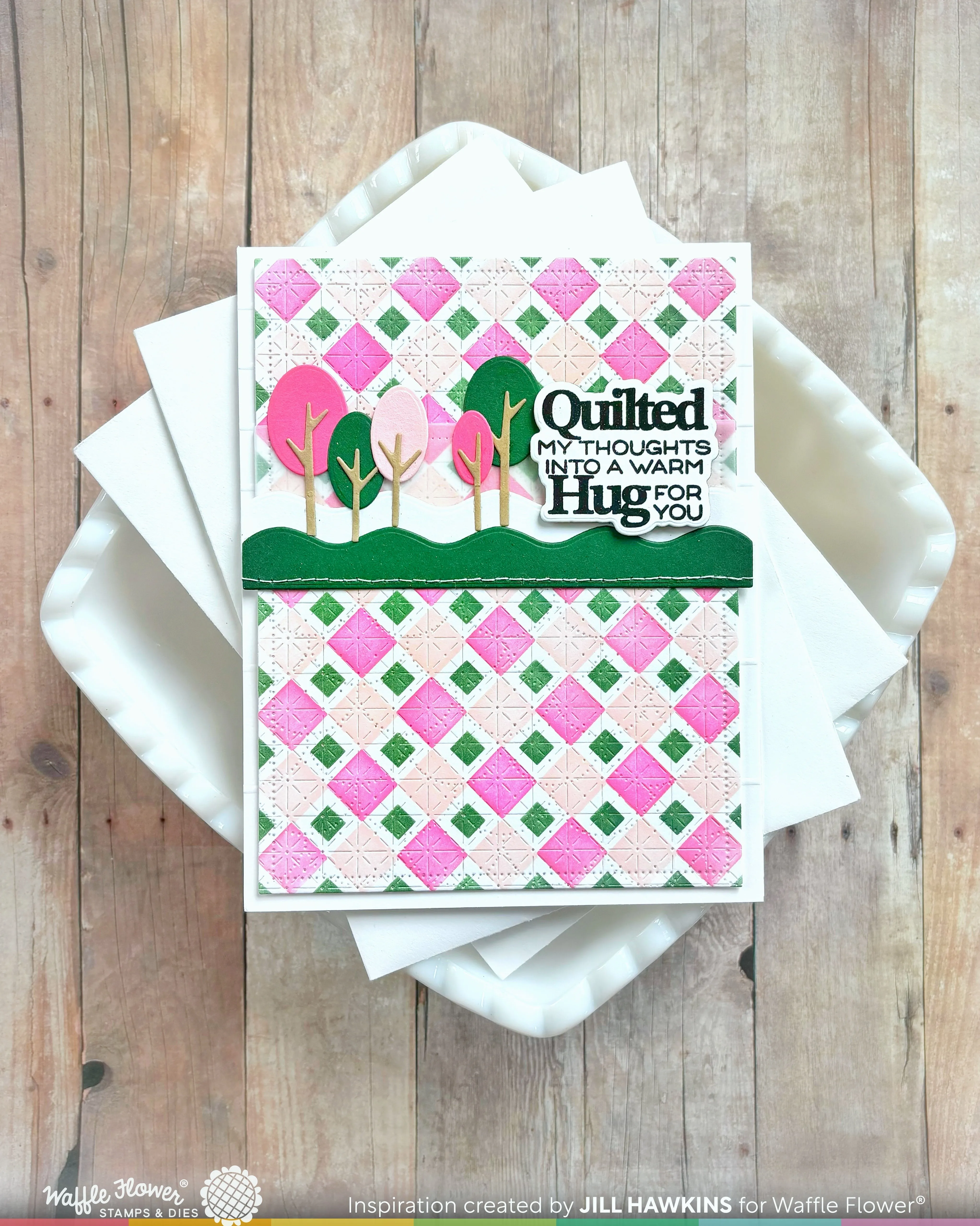 (Pre-Order) Quilted Hug Sentiments Stamp Set