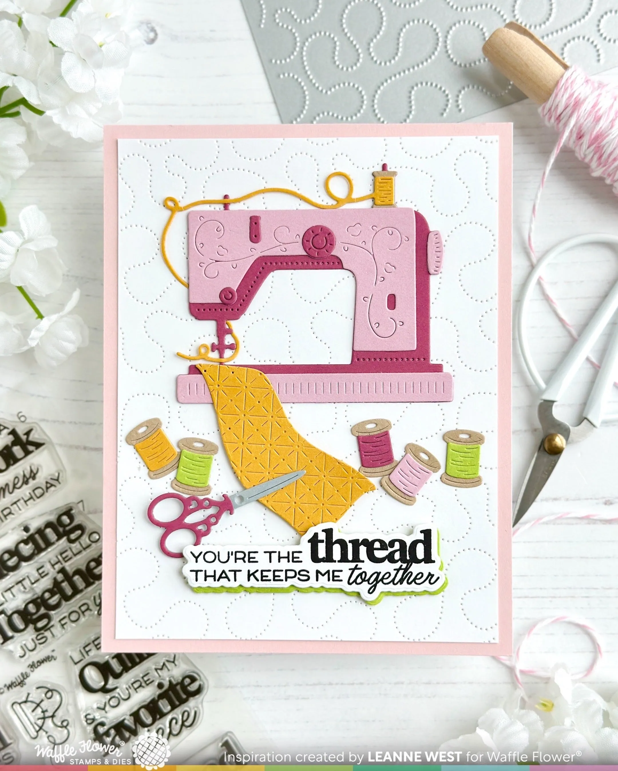 (Pre-Order) Quilted Hug Sentiments Stamp Set