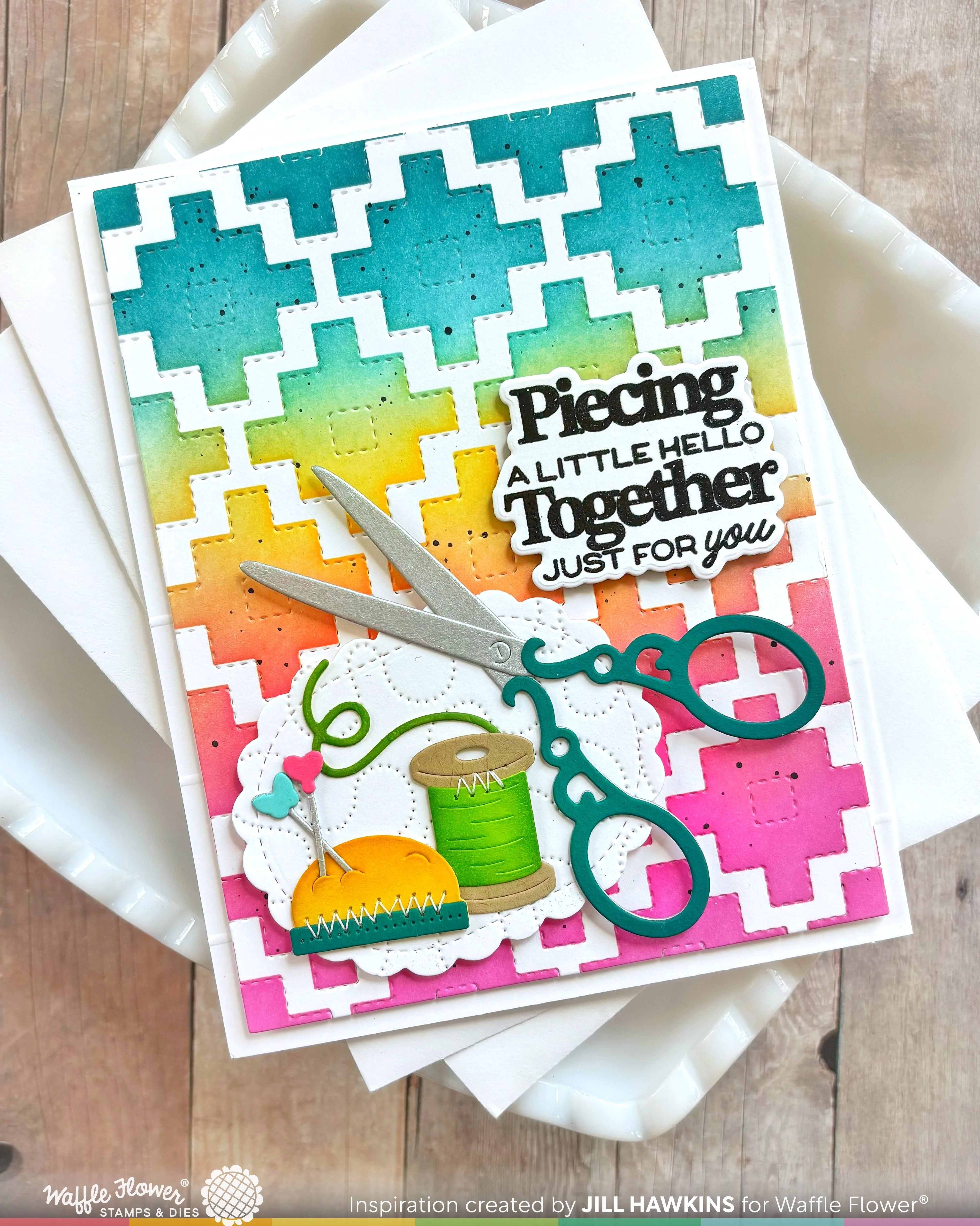 (Pre-Order) Quilted Hug Sentiments Stamp Set