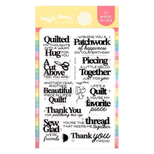 (Pre-Order) Quilted Hug Sentiments Stamp Set